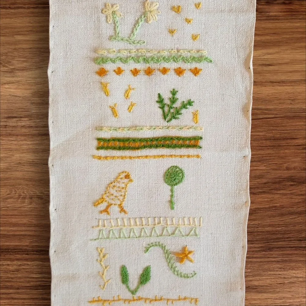 Handmade vintage needlepoint